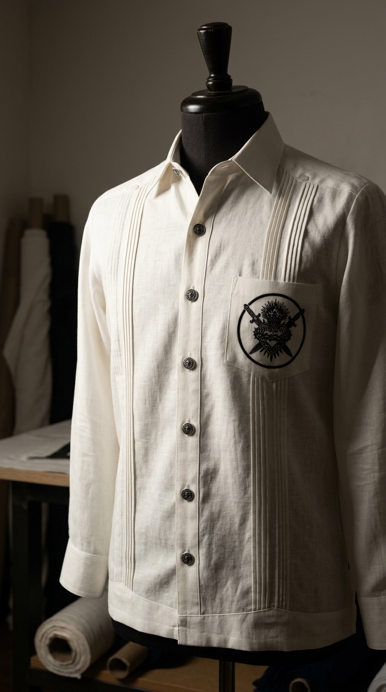 Guayabera Alabastro y Seda