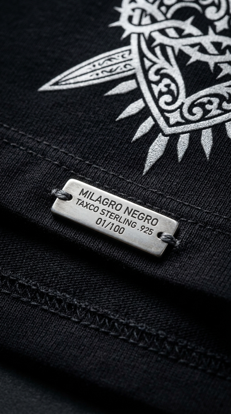 Macro Placa Dobladillo Taxco .925